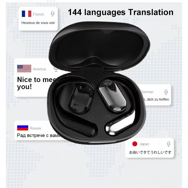 AI Translator Earbuds – Bluetooth 5.4