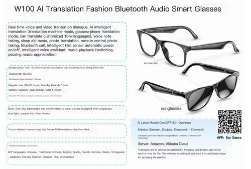 AI Smart Translation Glasses