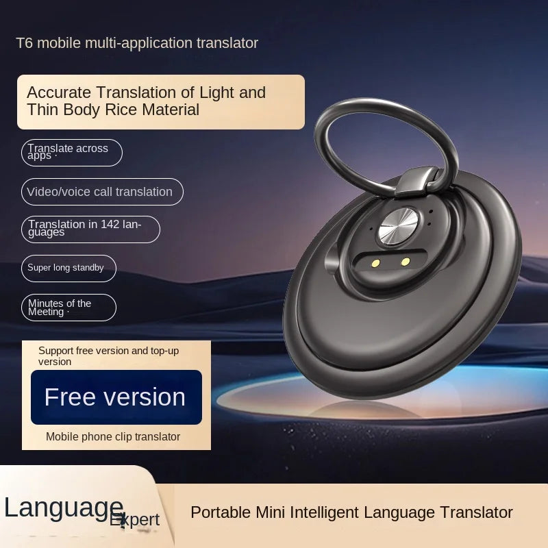 Smart Back Clip AI Translator (142 Languages)