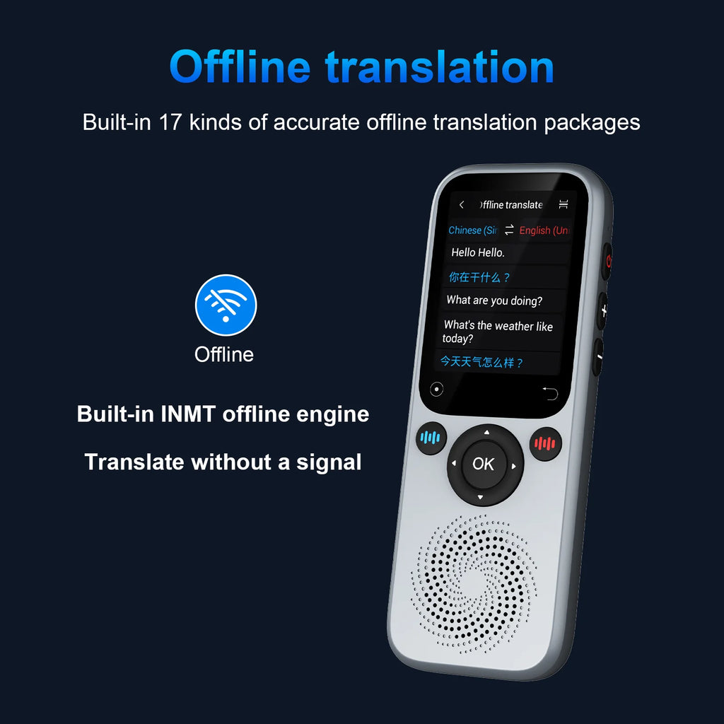 Smart Voice Translator Device – 138 Languages Real-Time Translation
