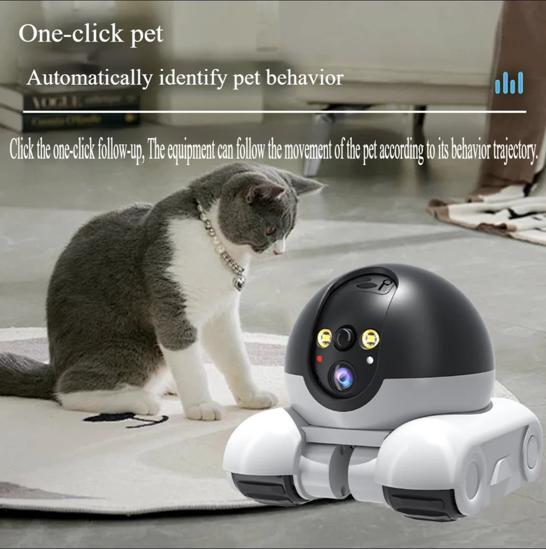Smart 360° Security Camera with Pet Interaction