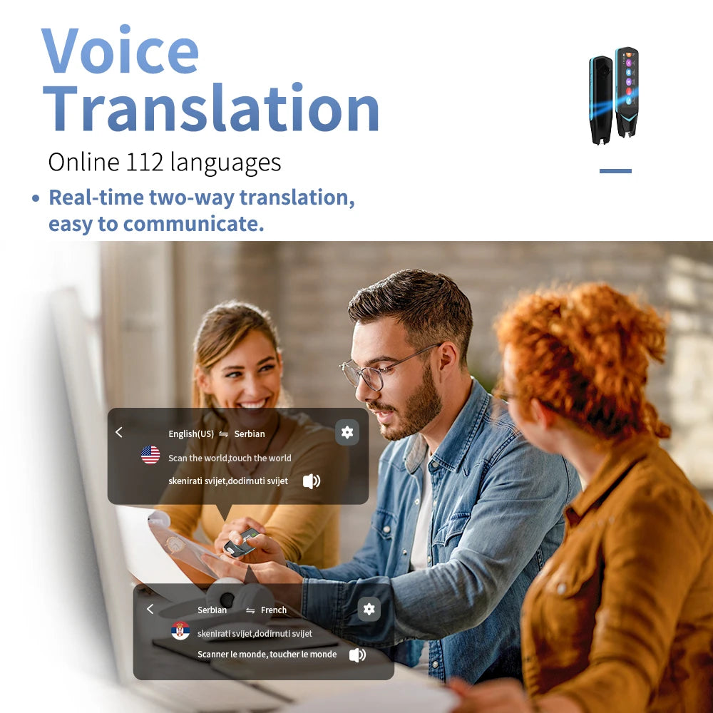 AI Translator Scan Pen (112 Languages)