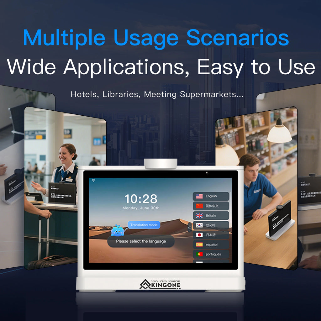 AI Language Translator Device (10.1” Dual Screen)