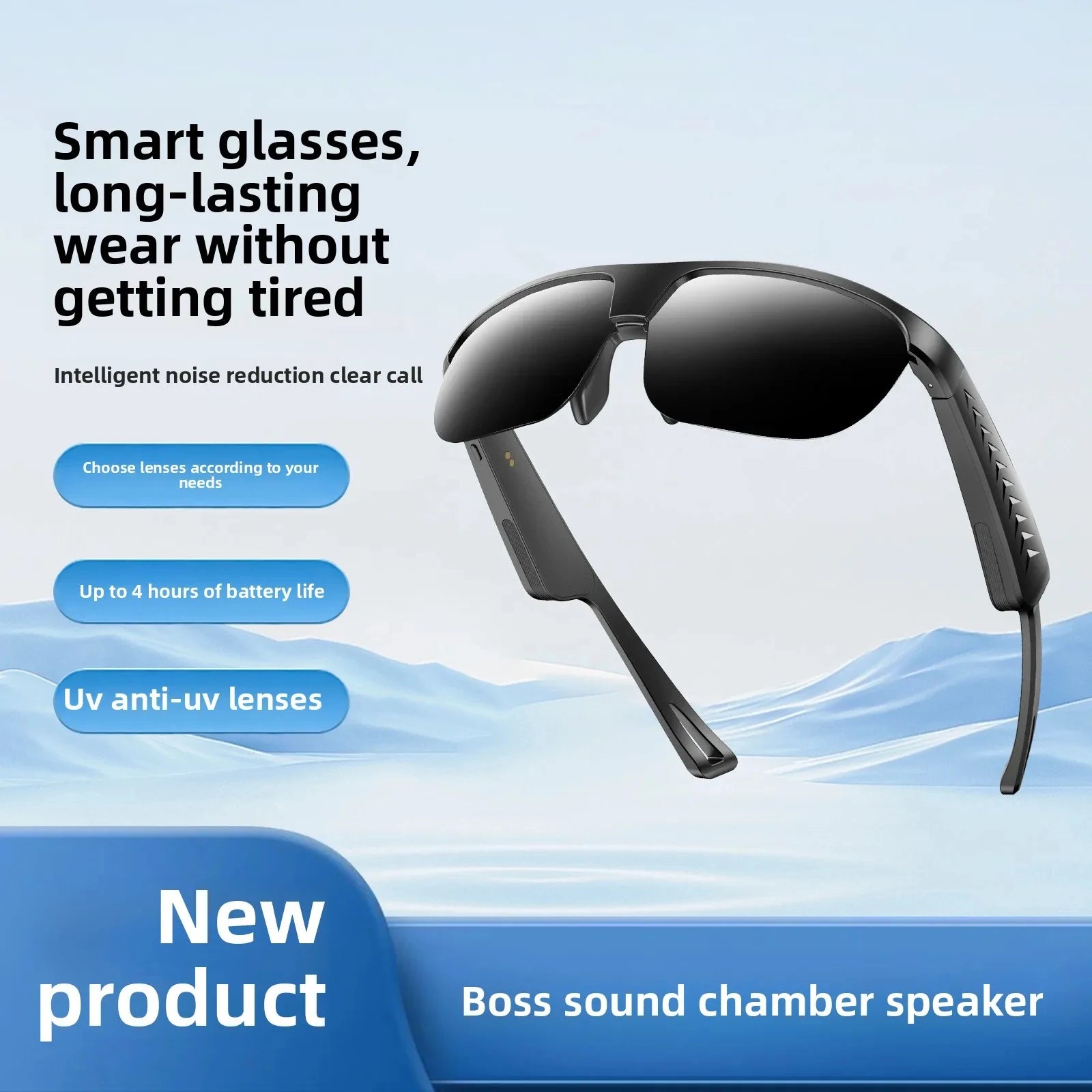 Smart Audio Glasses with Blue Light Protection (L02)