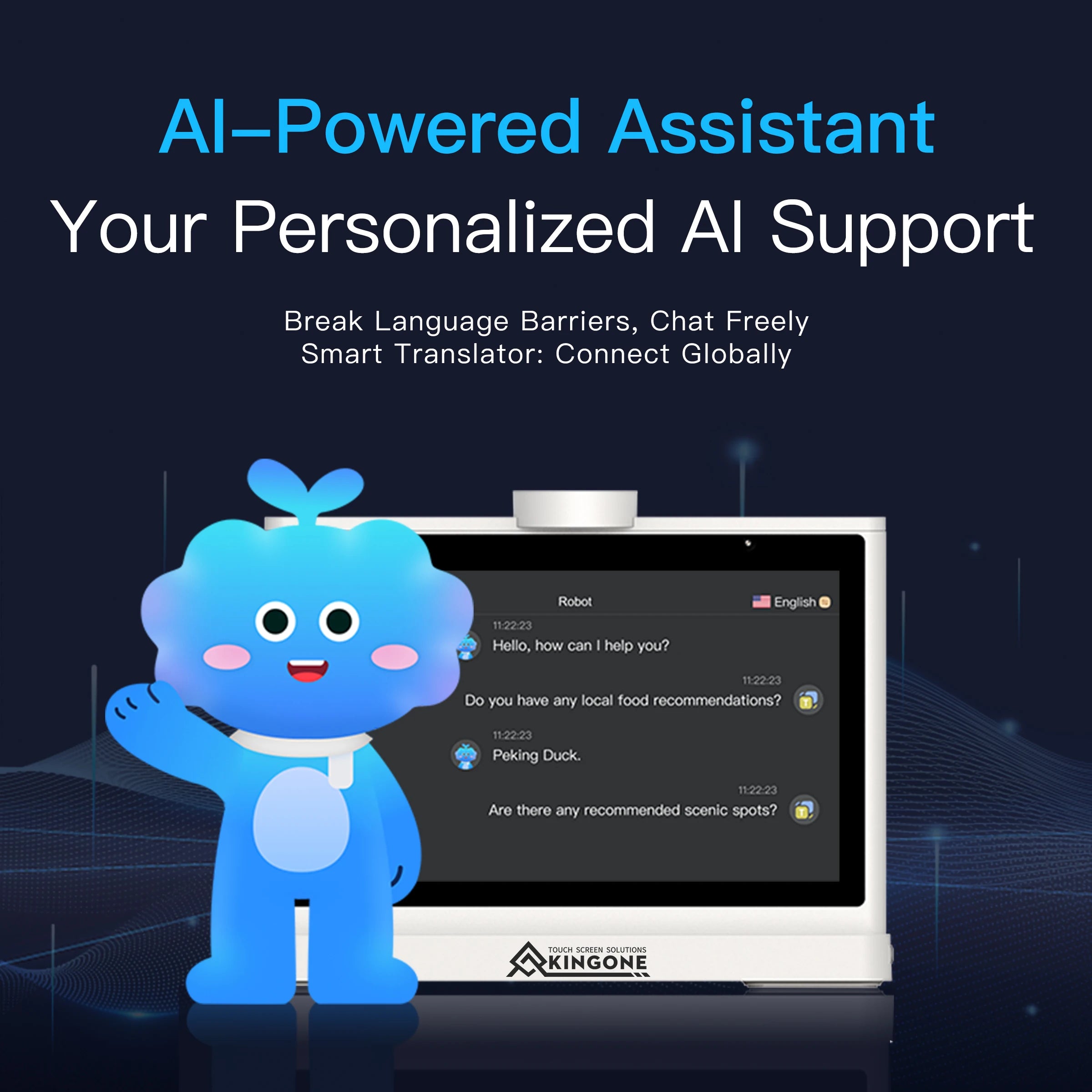 AI Translator Machine – 10” Touchscreen Display