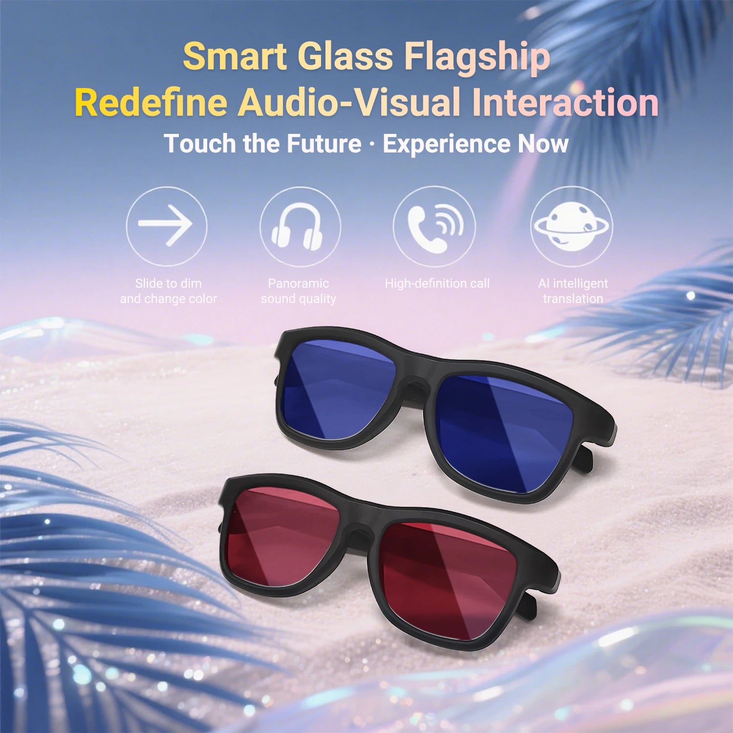Smart Photochromic AI Glasses (GV90)