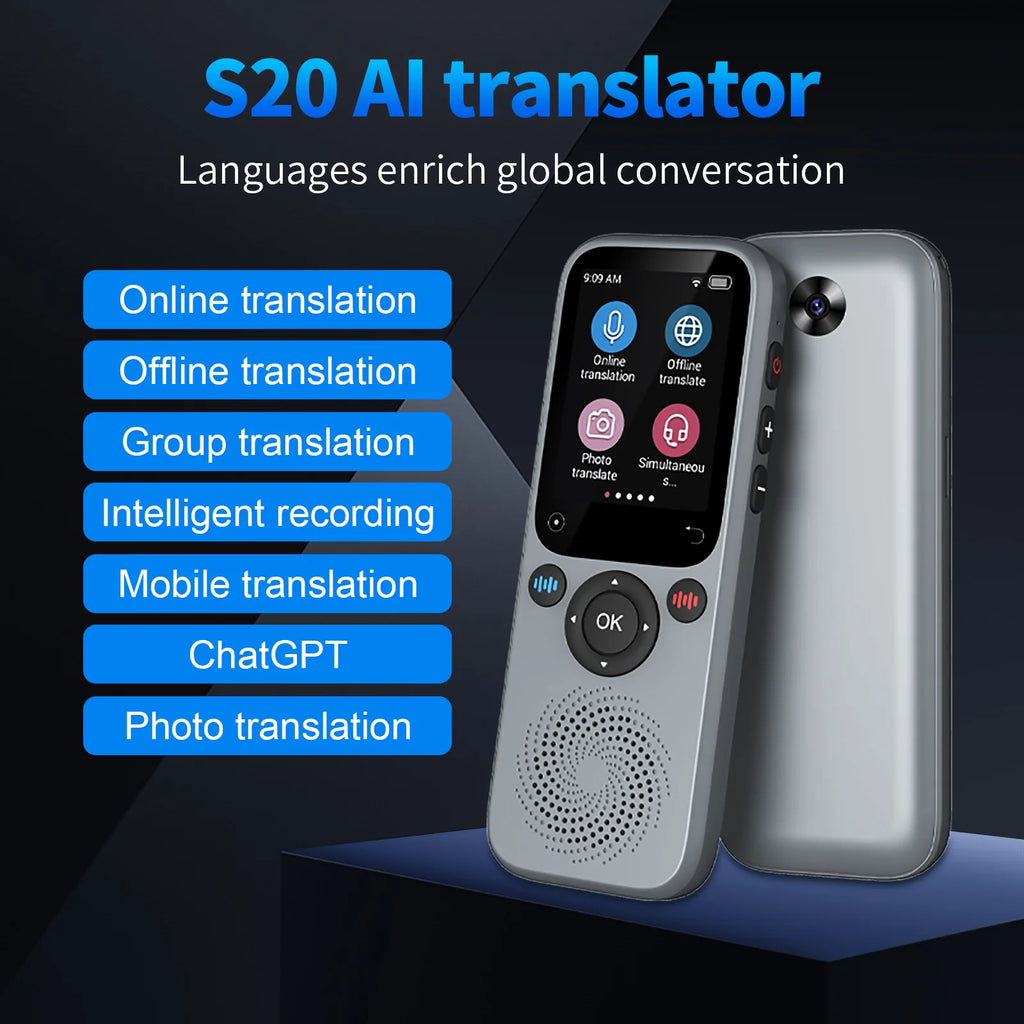 Smart Voice Translator Device – 138 Languages Real-Time Translation