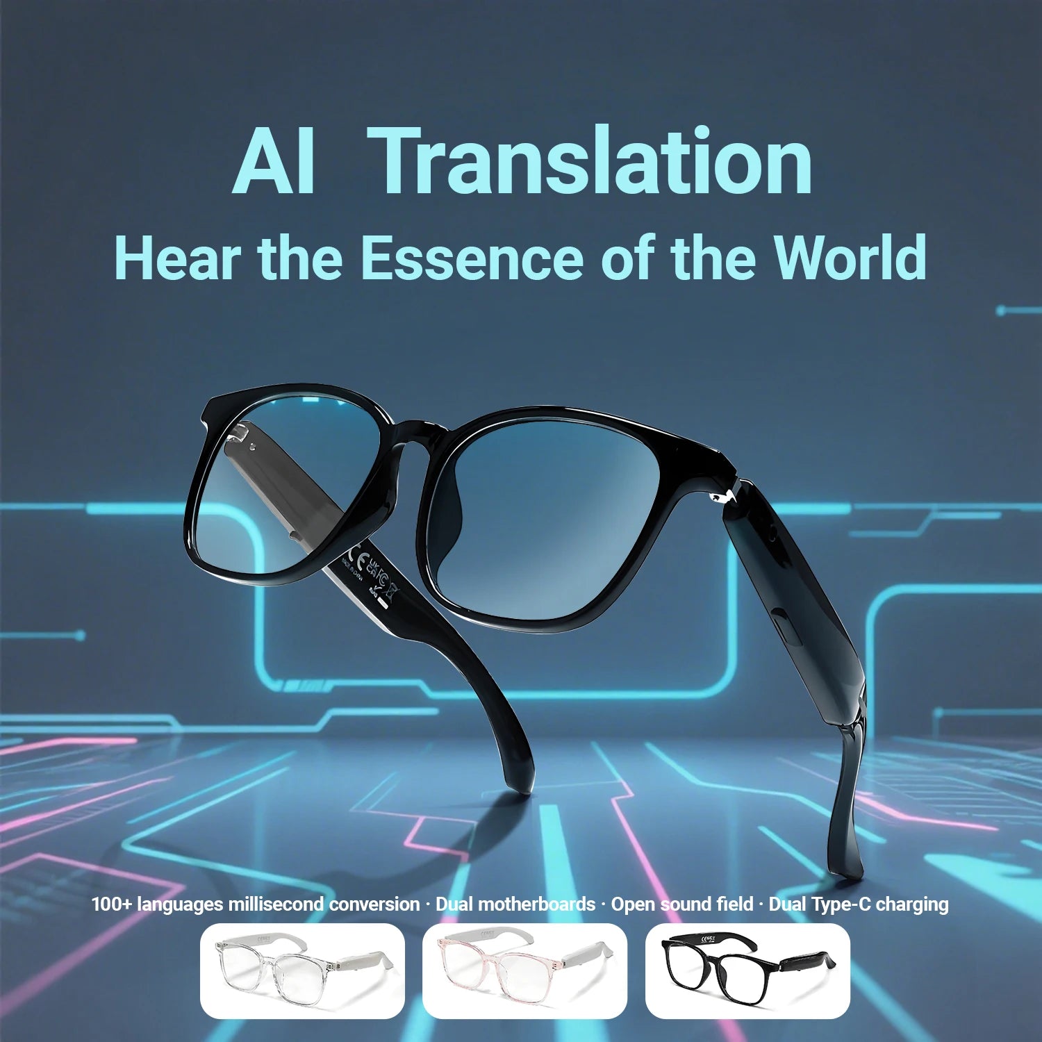 AI Translation Smart Glasses (F19)