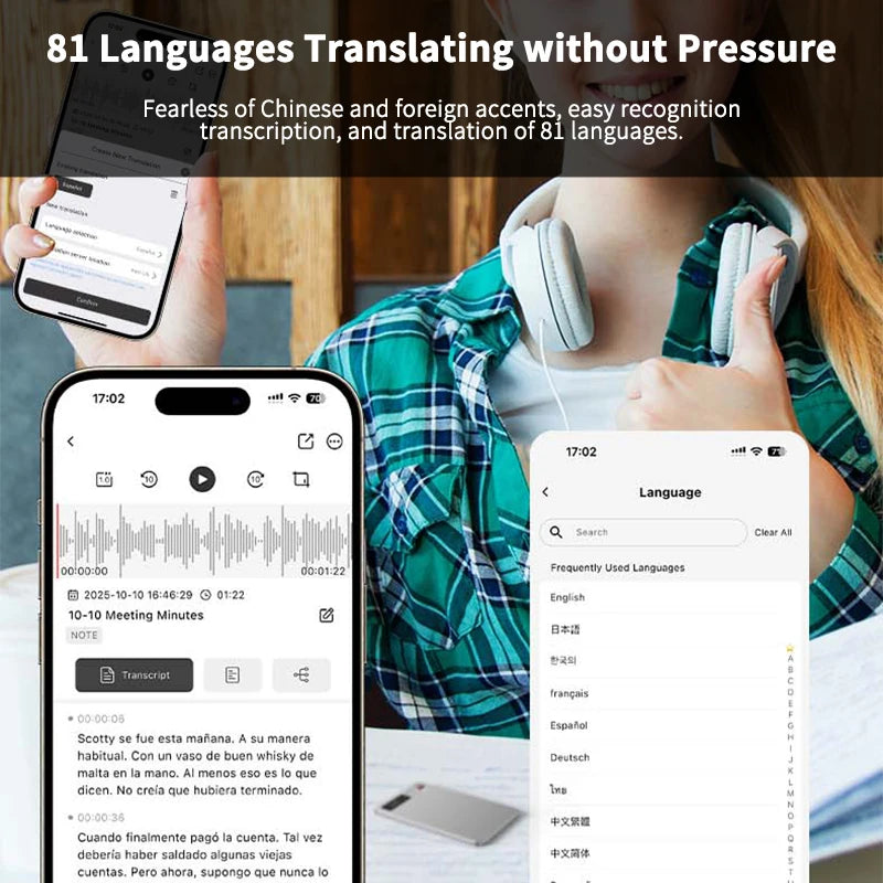 Smart AI Voice Recorder 64GB – Transcription, Summary & Mind Map Tool