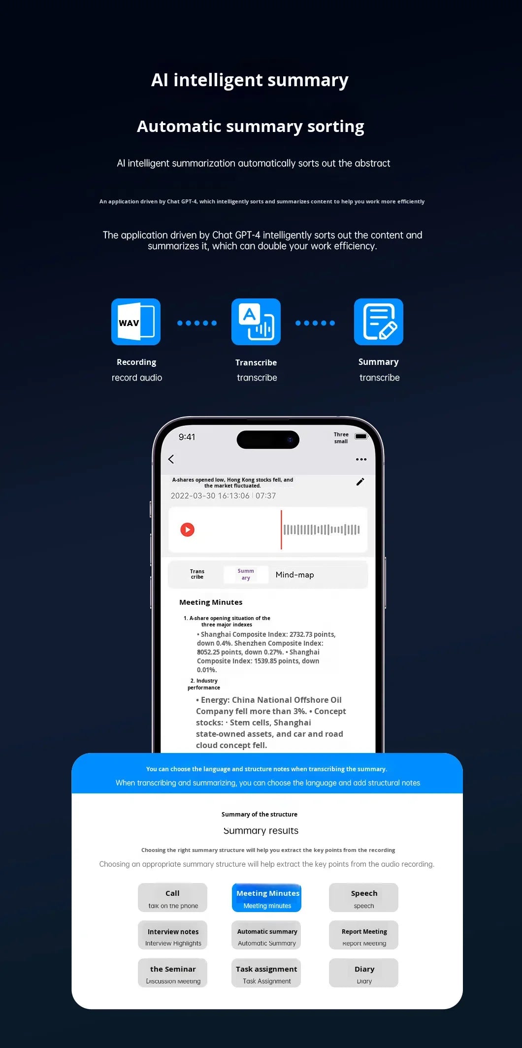 Smart AI Voice Recorder – Real-Time Transcription & Meeting Note Assistant
