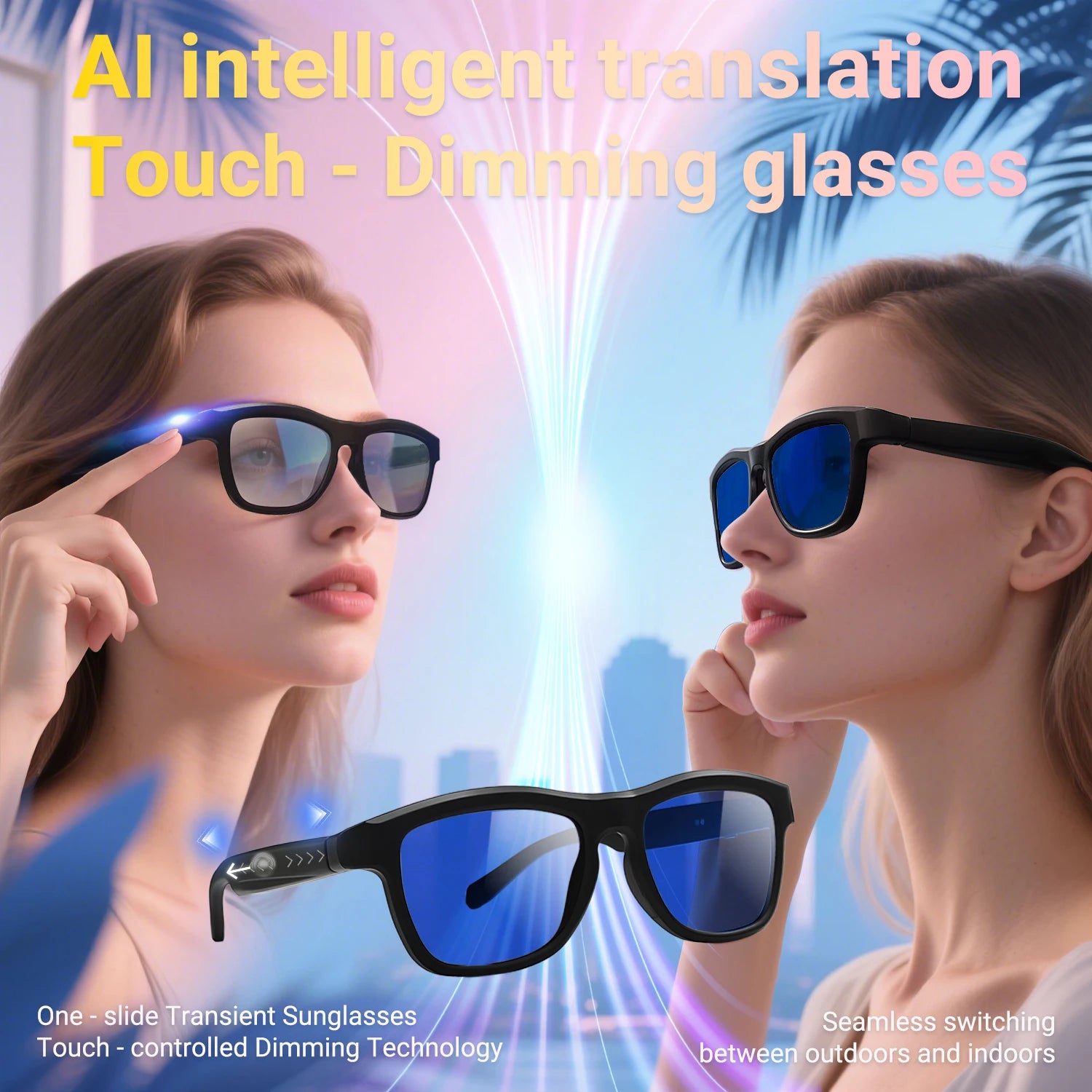 Smart Photochromic AI Glasses (GV90)