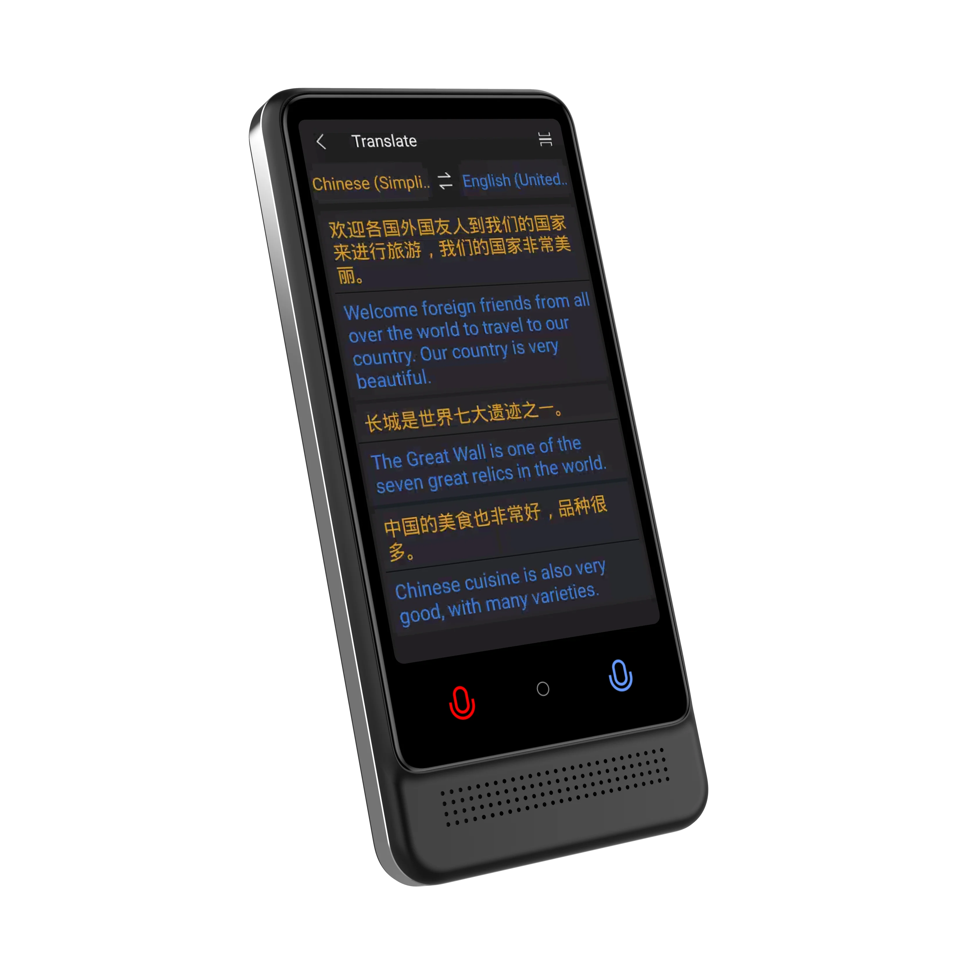Smart AI Voice Translator Device – 138 Languages Offline & Online