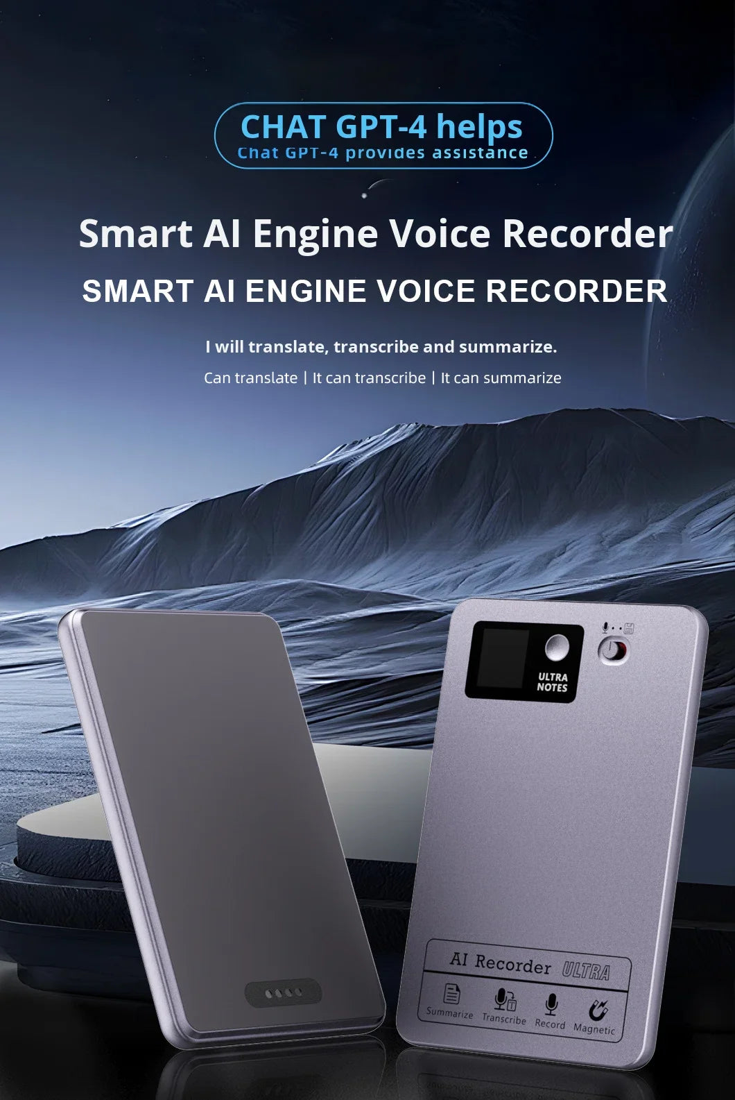 Smart AI Voice Recorder – Real-Time Transcription & Meeting Note Assistant