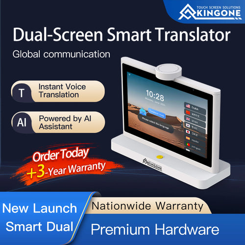 AI Language Translator Device (10.1” Dual Screen)