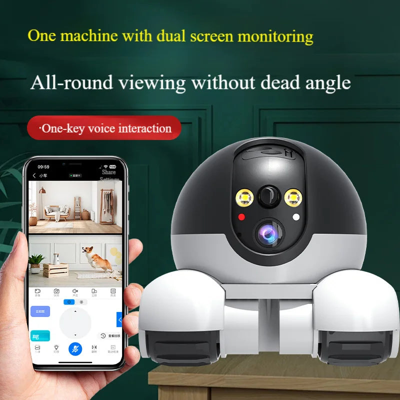 Smart 360° Security Camera with Pet Interaction