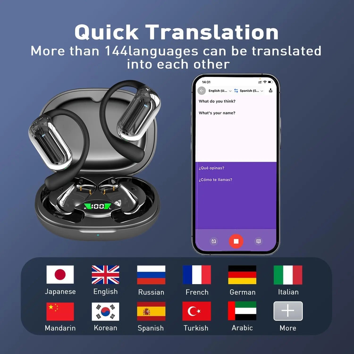 AI Translator Earbuds – OWS Wireless